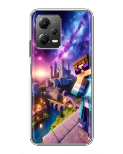 Чехол для Xiaomi POCO X5 (5G) с картинкой «Стив и космос»