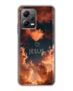 Чехол для Xiaomi POCO X5 (5G) с картинкой «Сияние Имени Jesus»