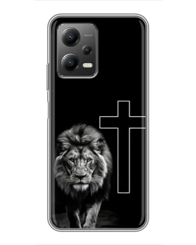Чехол для Xiaomi POCO X5 (5G) с картинкой «Лев и Крест»