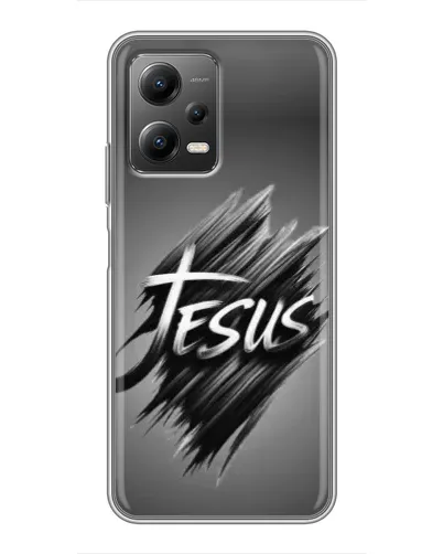 Чехол для Xiaomi POCO X5 (5G) с картинкой «Надпись Jesus Graffiti»