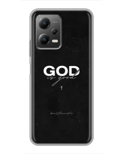 Чехол для Xiaomi POCO X5 (5G) с картинкой «GOD — Бог над всем»