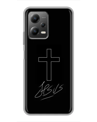 Чехол для Xiaomi POCO X5 (5G) с картинкой «Графический крест Jesus» Чехол для Xiaomi POCO X5 (5G) с картинкой «Графический крест Jesus»