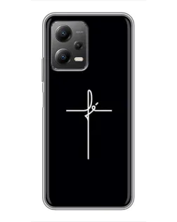 Чехол для Xiaomi POCO X5 (5G) с картинкой «Тонкий крест» Чехол для Xiaomi POCO X5 (5G) с картинкой «Тонкий крест»