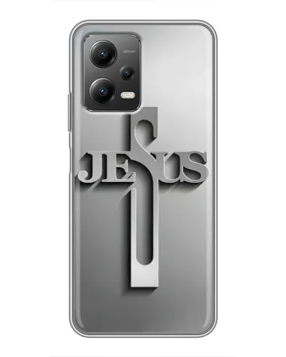 Чехол для Xiaomi POCO X5 (5G) с картинкой «Металлический крест Jesus» Чехол для Xiaomi POCO X5 (5G) с картинкой «Металлический крест Jesus»