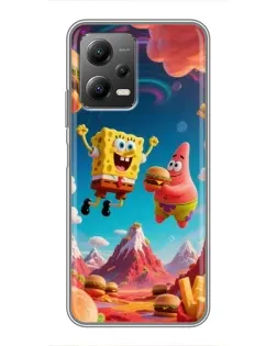 Чехол для Xiaomi POCO X5 (5G) с картинкой «Космический фастфуд»