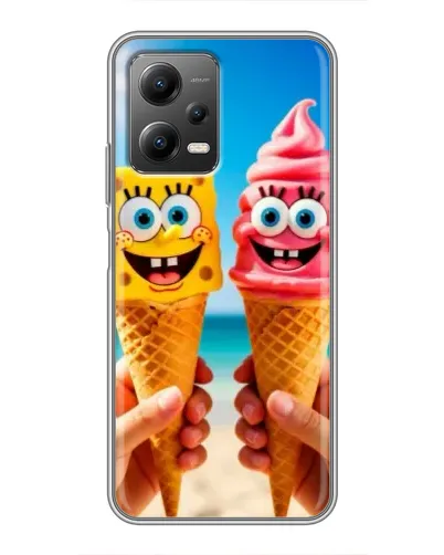 Чехол для Xiaomi POCO X5 (5G) с картинкой «Спанч Боб мороженое» Чехол для Xiaomi POCO X5 (5G) с картинкой «Спанч Боб мороженое»