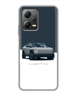 Чохол для Xiaomi POCO X5 (5G) з картинкою «Сріблястий Cybertruck Tesla» Чохол для Xiaomi POCO X5 (5G) з картинкою «Сріблястий Cybertruck Tesla»