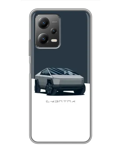 Чехол для Xiaomi POCO X5 (5G) с картинкой «Серебристый Cybertruck Tesla» Чехол для Xiaomi POCO X5 (5G) с картинкой «Серебристый Cybertruck Tesla»