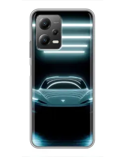 Чохол для Xiaomi POCO X5 (5G) з картинкою «Tesla в неоні» Чохол для Xiaomi POCO X5 (5G) з картинкою «Tesla в неоні»