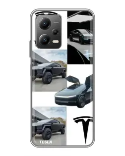 Чохол для Xiaomi POCO X5 (5G) з картинкою «Колаж Cybertruck Tesla» Чохол для Xiaomi POCO X5 (5G) з картинкою «Колаж Cybertruck Tesla»