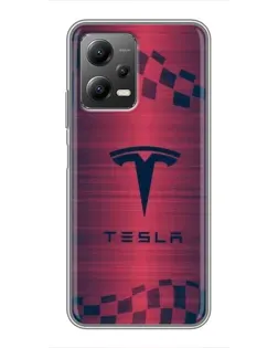 Чохол для Xiaomi POCO X5 (5G) з картинкою «Тесла червоний карбон» Чохол для Xiaomi POCO X5 (5G) з картинкою «Тесла червоний карбон»