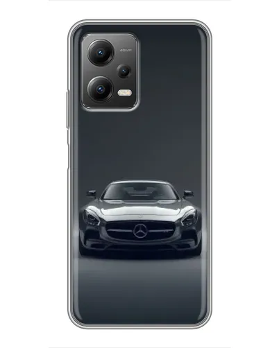 Чехол для Xiaomi POCO X5 (5G) с картинкой «Mercedes на черном»