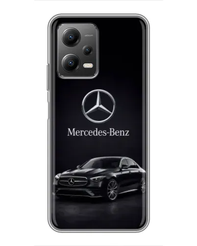 Чехол для Xiaomi POCO X5 (5G) с картинкой «Mercedes — решетка радиатора»
