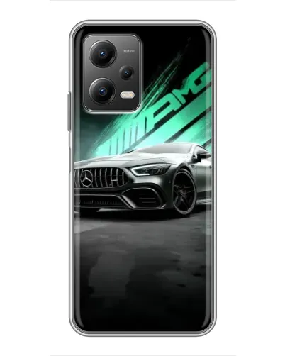 Чехол для Xiaomi POCO X5 (5G) с картинкой «Темный Mercedes AMG»