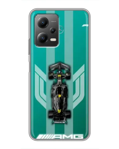 Чехол для Xiaomi POCO X5 (5G) с картинкой «Mercedes AMG Petronas»