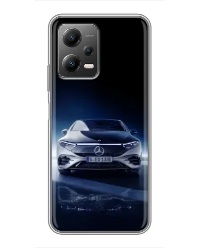 Чехол для Xiaomi POCO X5 (5G) с картинкой «Ночной Mercedes EQ»