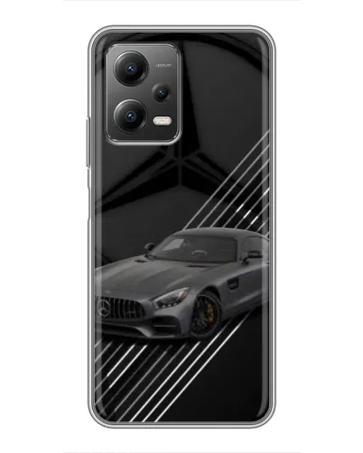 Чехол для Xiaomi POCO X5 (5G) с картинкой «Mercedes AMG — графика»
