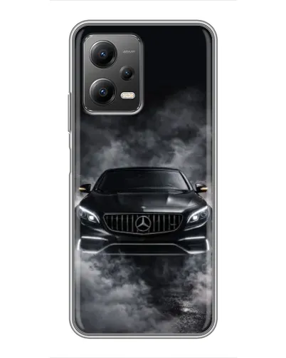 Чехол для Xiaomi POCO X5 (5G) с картинкой «Mercedes в дыму»