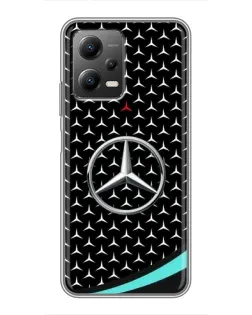 Чехол для Xiaomi POCO X5 (5G) с картинкой «Mercedes — бирюзовый акцент»