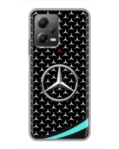 Чехол для Xiaomi POCO X5 (5G) с картинкой «Mercedes — бирюзовый акцент»