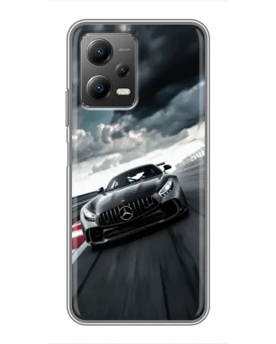 Чехол для Xiaomi POCO X5 (5G) с картинкой «Гоночный Mercedes AMG»