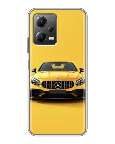 Чехол для Xiaomi POCO X5 (5G) с картинкой «Желтый Mercedes GT»