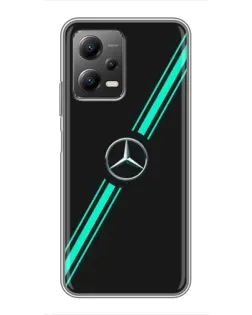 Чехол для Xiaomi POCO X5 (5G) с картинкой «Спортивные линии Mercedes» Чехол для Xiaomi POCO X5 (5G) с картинкой «Спортивные линии Mercedes»