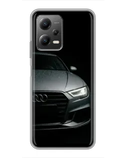 Чехол для Xiaomi POCO X5 (5G) с картинкой «Audi — детализация кузова»