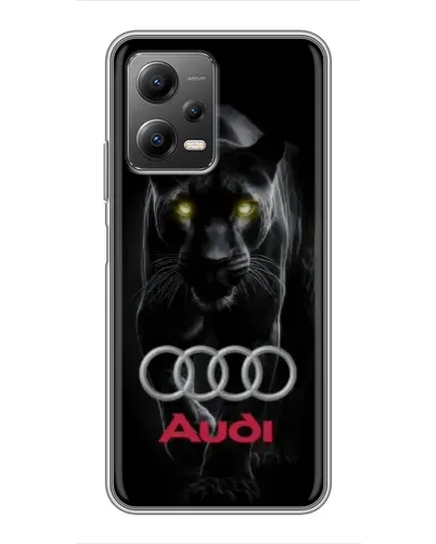 Чехол для Xiaomi POCO X5 (5G) с картинкой «Пантера и Audi»