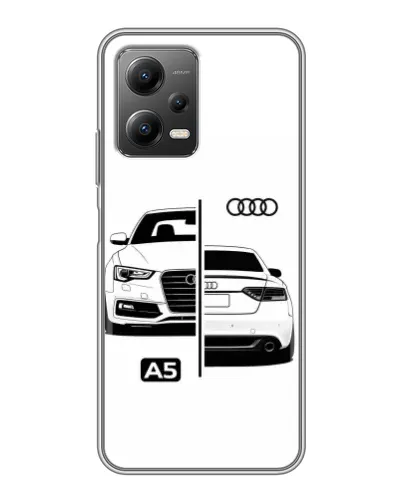 Чехол для Xiaomi POCO X5 (5G) с картинкой «Audi — контрастный дизайн»