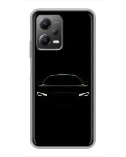 Чехол для Xiaomi POCO X5 (5G) с картинкой «Взгляд Audi в темноте»