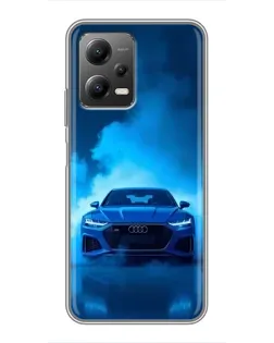 Чехол для Xiaomi POCO X5 (5G) с картинкой «Audi — голубая энергия»