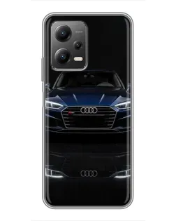 Чехол для Xiaomi POCO X5 (5G) с картинкой «Audi — ночное отражение»