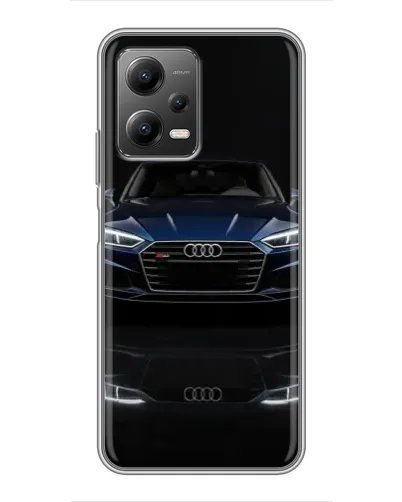 Чехол для Xiaomi POCO X5 (5G) с картинкой «Audi — ночное отражение»