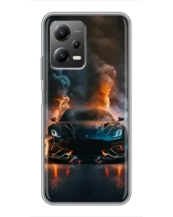 Чехол для Xiaomi POCO X5 (5G) с картинкой «Lamborghini дымная эстетика» Чехол для Xiaomi POCO X5 (5G) с картинкой «Lamborghini дымная эстетика»
