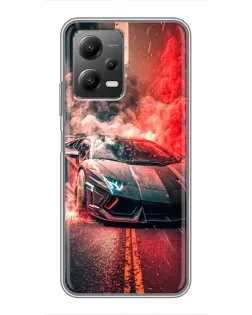 Чехол для Xiaomi POCO X5 (5G) с картинкой «Lamborghini красный дым» Чехол для Xiaomi POCO X5 (5G) с картинкой «Lamborghini красный дым»