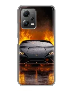 Чехол для Xiaomi POCO X5 (5G) с картинкой «Lamborghini в огне» Чехол для Xiaomi POCO X5 (5G) с картинкой «Lamborghini в огне»