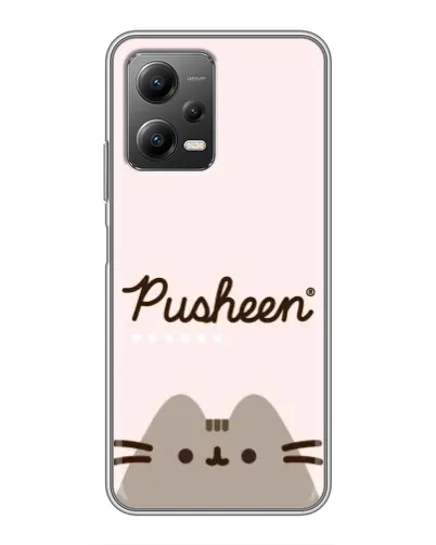 Чехол для Xiaomi POCO X5 (5G) с картинкой «Pusheen логотип» Чехол для Xiaomi POCO X5 (5G) с картинкой «Pusheen логотип»