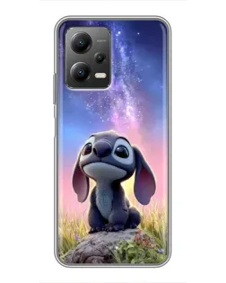 Чехол для Xiaomi POCO X5 (5G) с картинкой «Стич на рассвете»