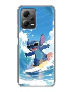 Чехол для Xiaomi POCO X5 (5G) с картинкой «Стич на волне»