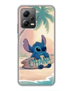 Чехол для Xiaomi POCO X5 (5G) с картинкой «Стич на серфе»