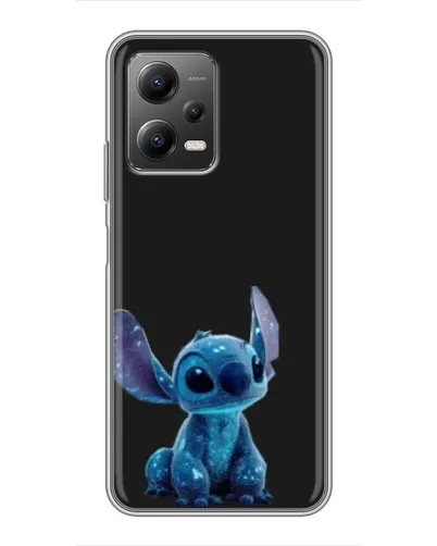 Чехол для Xiaomi POCO X5 (5G) с картинкой «Стич на черном»