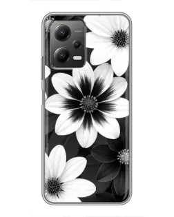 Чохол для Xiaomi POCO X5 (5G) з картинкою «Монохромні айстри» Чохол для Xiaomi POCO X5 (5G) з картинкою «Монохромні айстри»