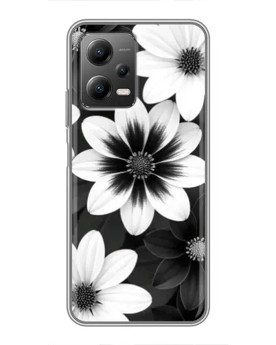 Чохол для Xiaomi POCO X5 (5G) з картинкою «Монохромні айстри» Чохол для Xiaomi POCO X5 (5G) з картинкою «Монохромні айстри»
