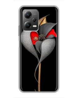 Чохол для Xiaomi POCO X5 (5G) з картинкою «Срібна фантазійна квітка» Чохол для Xiaomi POCO X5 (5G) з картинкою «Срібна фантазійна квітка»