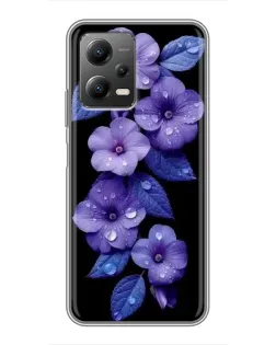 Чохол для Xiaomi POCO X5 (5G) з картинкою «Фіолетові квіти з росою» Чохол для Xiaomi POCO X5 (5G) з картинкою «Фіолетові квіти з росою»