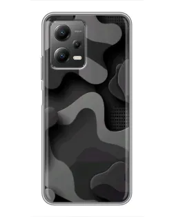 Чехол для Xiaomi POCO X5 (5G) с картинкой «Темный абстрактный камуфляж»