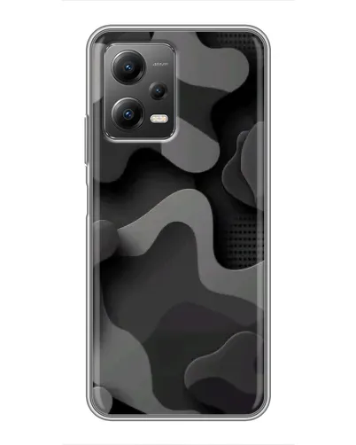 Чехол для Xiaomi POCO X5 (5G) с картинкой «Темный абстрактный камуфляж»