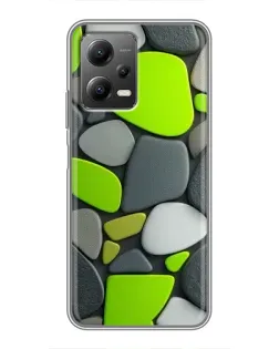 Чехол для Xiaomi POCO X5 (5G) с картинкой «Яркая неоновая галька»