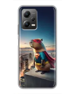 Чохол для Xiaomi POCO X5 (5G) з картинкою «Капі-мен супергерой»